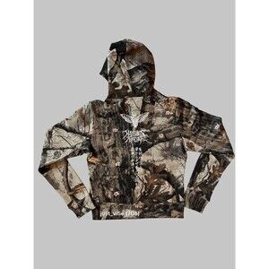 Darc Sport SHE Moth Kanji Iris Full Zip Up Camo Hoodie Women’s Medium NWT